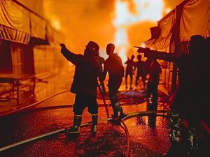 51 Rumah dan Toko di Lumbis Nunukan Ludes Terbakar