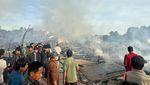 Saat Si Jago Merah Lalap 51 Rumah dan Toko di Lumbis