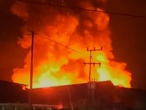 Kebakaran Hebat di Lumbis Nunukan