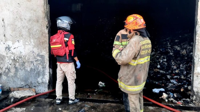 Lokasi kebakaran bangunan eks kafe di Kota Bandung
