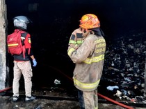 Gudang Eks Kafe di Kiaracondong Bandung Kebakaran