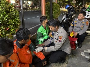 Polres Sukoharjo Gelar Patroli Kesehatan, Warga Dapat Cek Gratis di Jalan