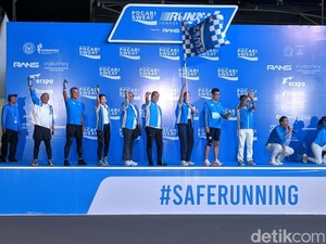 Wamendagri, Ariel, hingga Irfan Bachdim Ikut Lari Maraton di Mandalika