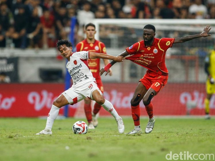 Duel Sengit Persija vs Bali United Berakhir Sama Kuat 1-1