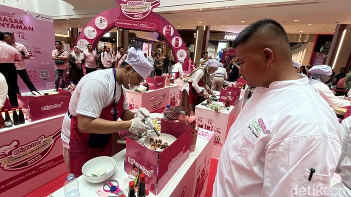 Peserta ikuti lomba masak BGCC 2025 di Medan. (Foto: Kartika Sari/detikSumut).