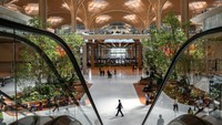 Desain interior Bandara Techo menampilkan sentuhan modern dan megah. Foto: REUTERS/Roun Ry