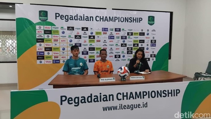 Jumpa pers PSS Sleman jelang menghadapi Persiba Balikpapan di Stadion Maguwoharjo, Sleman, Minggu (14/9/2025).
