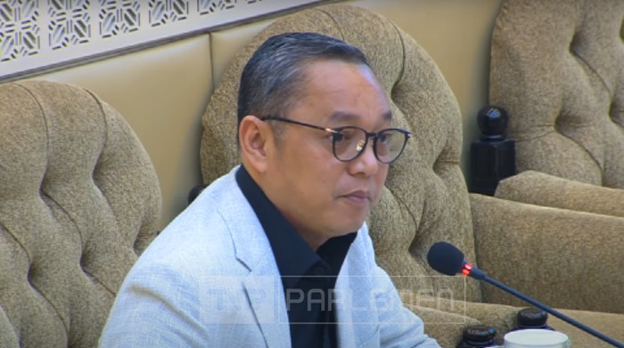 Anggota Komisi II DPR RI Fraksi PDIP Deddy Sitorus dalam rapat kerja Kementerian ATR/BPN di Komisi II DPR RI.