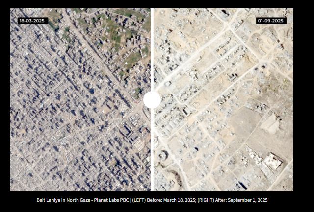 Foto Satelit Ini Bukti Kehancuran Kota Gaza Akibat Bombardir Israel.