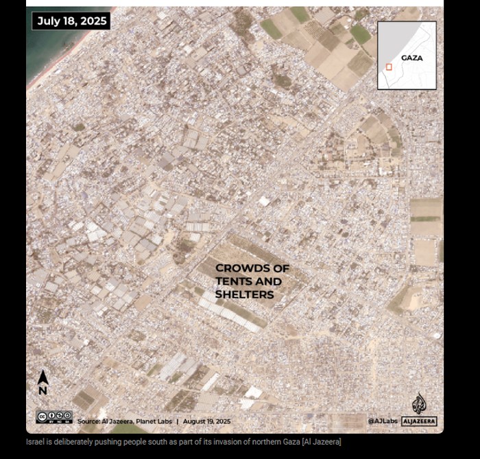Citra satelit Kota Gaza