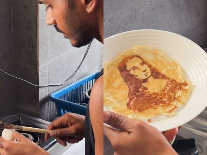 Kreasi Unik Telur Dadar Mona Lisa