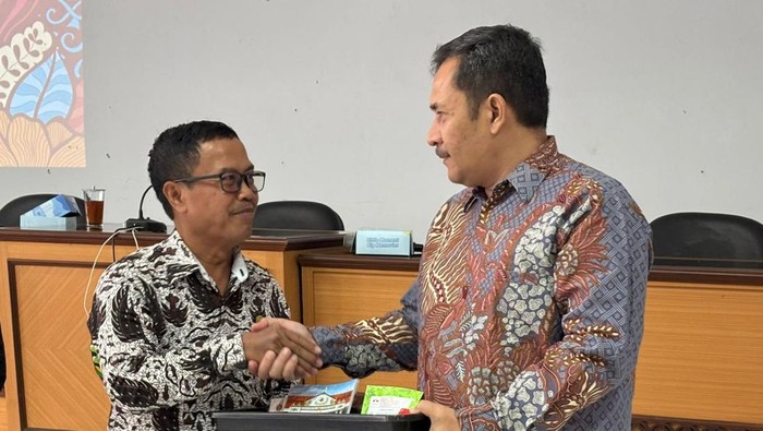 Ketua Komisi A DPRD DIY Eko Suwanto saat menjadi menghadiri pembekalan Masa Persiapan Pensiun (MPP) di kantor BKD DIY, Senin (15/9/2025).
