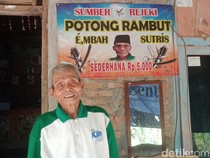 Mbah Sutris Ungkap Alasan Tak Naikkan Tarif Cukur Rp 5.000 Sejak 10 Tahun