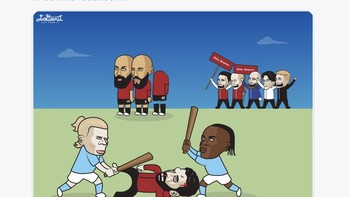 Menang telak 3-0 atas MU, Manchester City memberi pelajaran pada Amorim. Foto: X.com