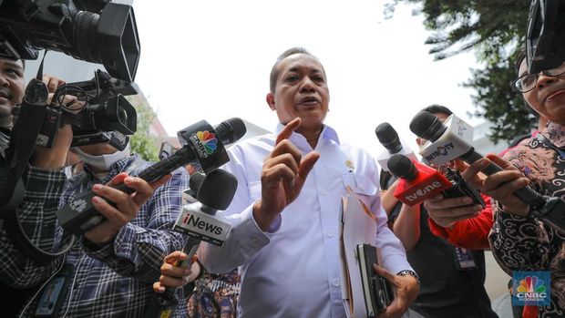 Menteri Koperasi Ferry Joko Juliantono di Istana Kepresidenan, Jakarta, Senin (15/9/2025). (CNBC Indonesi/Tri Susilo)