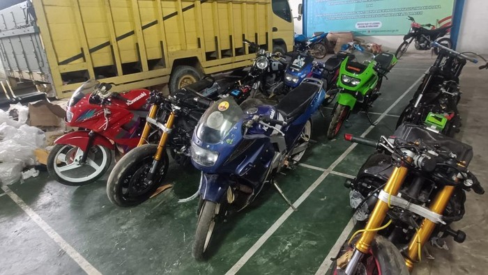 Motor ilegal diamankan Bea Cukai Langsa. (Foto: dok Bea Cukai)