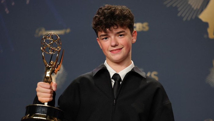 Owen Cooper Owen Cooper poses with the Best Supporting Actor in a Limited or Anthology Series or Movie award for Adolescence, at the 77th Primetime Emmy Awards in Los Angeles, California, U.S., September 14, 2025. REUTERS/Daniel Cole