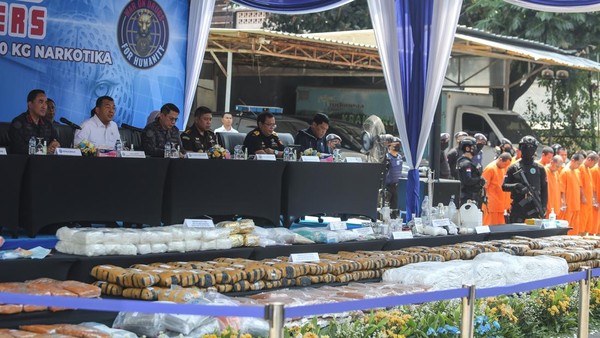 Perang Lawan Narkoba, 53 Tersangka dan Ratusan Kilogram Barbuk Diamankan