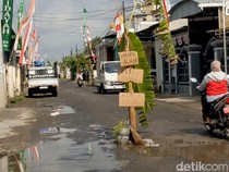 Video: Jalan Rusak di Tulungagung Ditanami Pohon Pisang oleh Warga