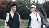 Daffa Azriel senang main golf, makanya foto prewedding berkonsep olahraga itu. Iya suami senang, hobinya main golf, ujar Putri Anjani dilihat di YouTube Trans TV Official, Selasa (16/9/2025). (Foto: dok Instagram anjanyjrw)