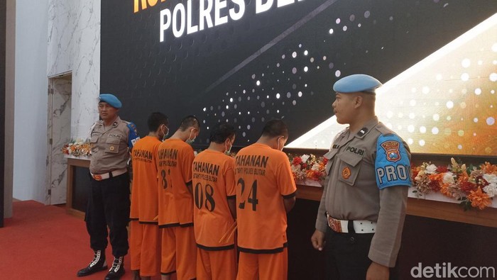 Tersangka pencurian di Kabupaten Blitar