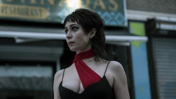 The Penguin Penampilan Cristin Milioti sebagai Sofia Falcone di The Penguin.
