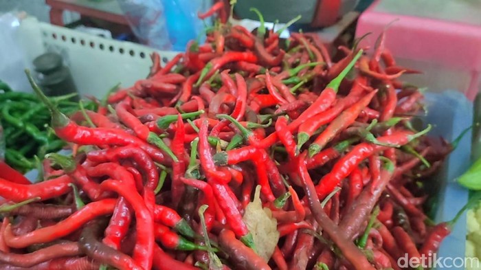 Cabai merah di Kulon Progo tembus Rp 60 ribu per kg pada Selasa (16/9/2025).