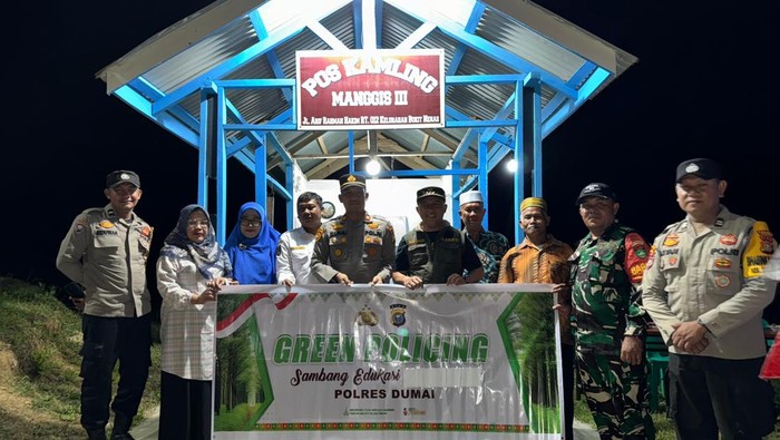 Green Satkamling di Dumai mewujudkan keamanan dan kelestarian lingkungan hidup, Selasa 916/9/2025).