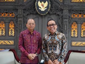 Koster Temui Pratikno Bahas Normalisasi Sungai Pascabanjir di Bali