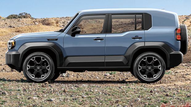 Ilustrasi baby Toyota Land Cruiser