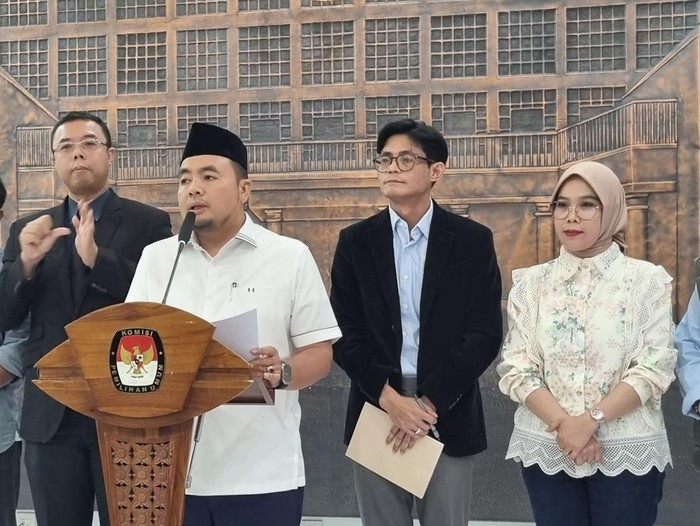 Konferensi pers KPU (Taufiq/detikcom)
