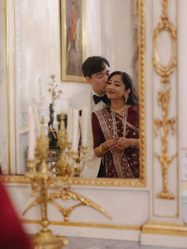 Menikahi seorang pengacara keturunan Bangladesh, pemilik restoran itu pun membuat hari bahagianya secara multikultural. Dilansir Vogue, dalam perayaan yang digelar selama tiga hari, pasangan yang berbahagia mengusung tradisi China, Islam juga India. Foto: Instagram @mrnigelng