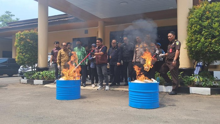 Polda Banten Musnahkan 7,61 Kilo Sabu-Ganja, dan Puluhan Ribu Butir Obat Keras