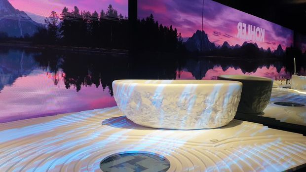 Kohler, produsen produk sanitasi asal Amerika Serikat, memamerkan deretan produk unggulannya di Indonesia Design Week Exhibition.