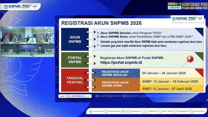 Rangkaian SNPMB 2026 dimulai