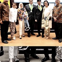 Sebelum mengambil spesialisasi jantung dan pembuluh darah di FKUI, putra Retno, Bagas, merupakan dokter lulusan UGM Yogyakarta yang melanjutkan S2 bidang Cardiovascular Science di University College London. Foto: Instagram/@retno_marsudi