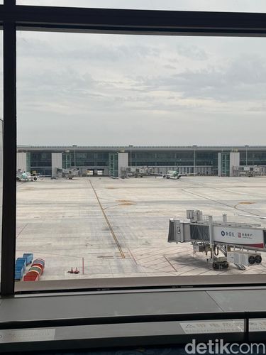 Suasana di Bandara Xianyang Xian (Yogi Ernes/detikcom)