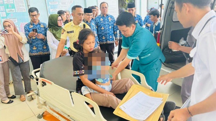 Aprillia saat dirawat di RSUD M Yunus Bengkulu