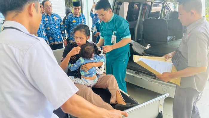 Bocah asal Seluma, Bengkulu, saat dirawat di RSUD M Yunus.