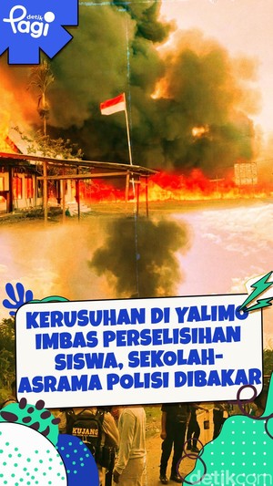 Video: Kerusuhan di Yalimo Imbas Perselisihan Siswa, Sekolah-Asrama Polisi Dibakar