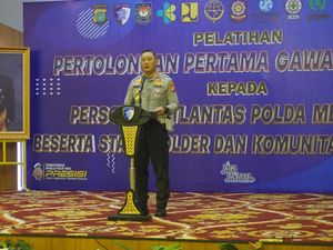 Ditlantas Polda Metro Latih Ratusan Ojol Pertolongan Pertama Gawat Darurat