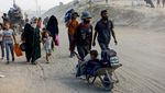 Eksodus Pengungsi Palestina Menuju Selatan Gaza