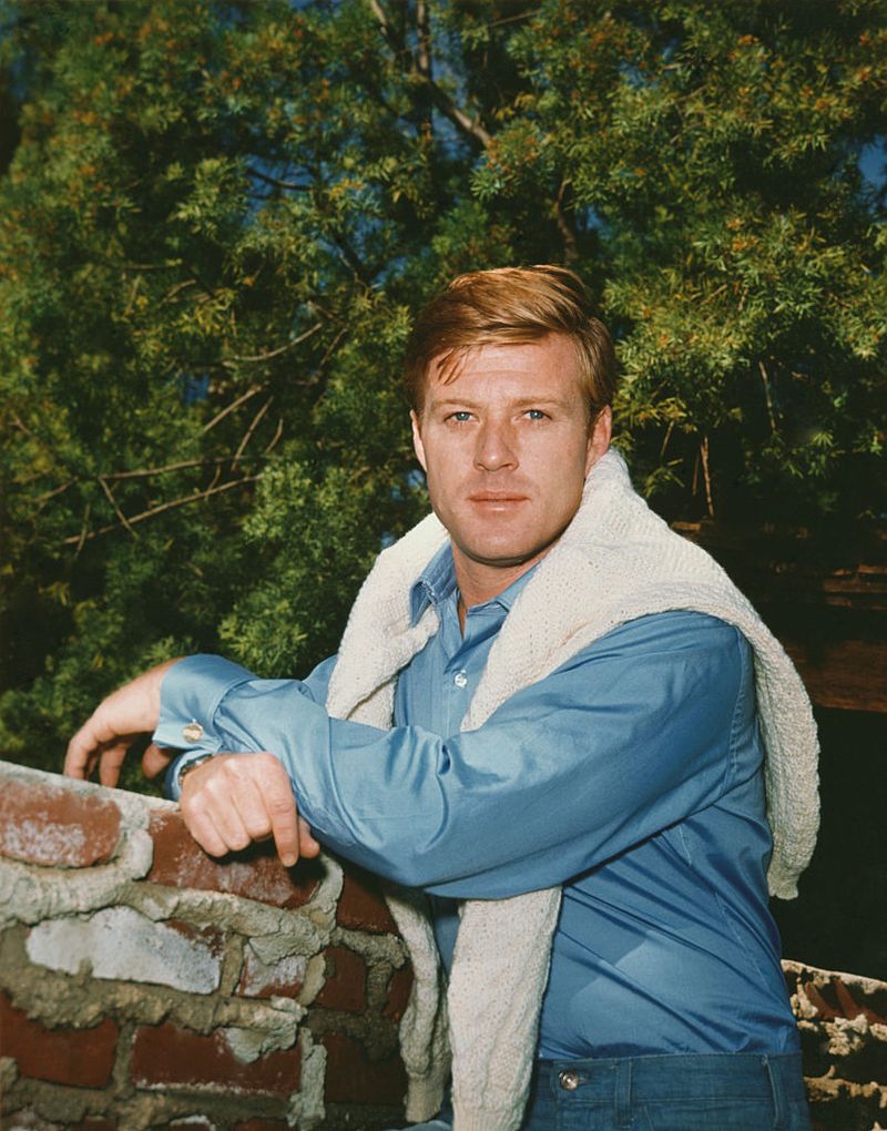 Robert Redford Leaning on a Brick Wall (Photo by Herbert Dorfman/Corbis via Getty Images)