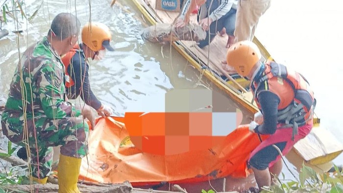 Jasad Rehan ditemukan tim gabungan di Sungai Ogan.