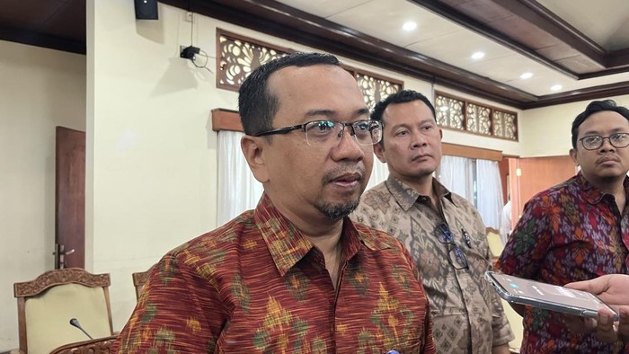 Kepala BWS Bali-Penida, Gunawan Suntoro, di Kantor DPRD Bali, Rabu (17/9/2025). (Rizki Setyo/detikBali)