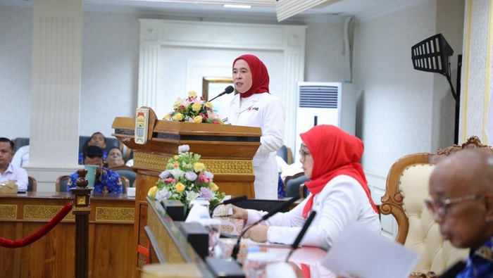 Ketua PMI Kota Palembang Dewi Sastrani Ratu Dewa