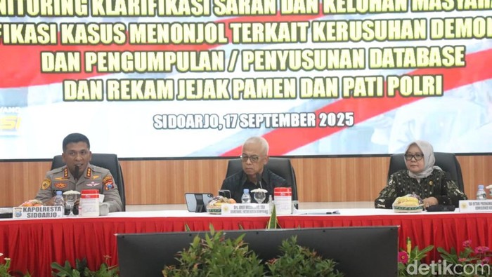Kompolnas Lakukan Monitoring Kinerja Kepolisian di Polresta Sidoarjo
