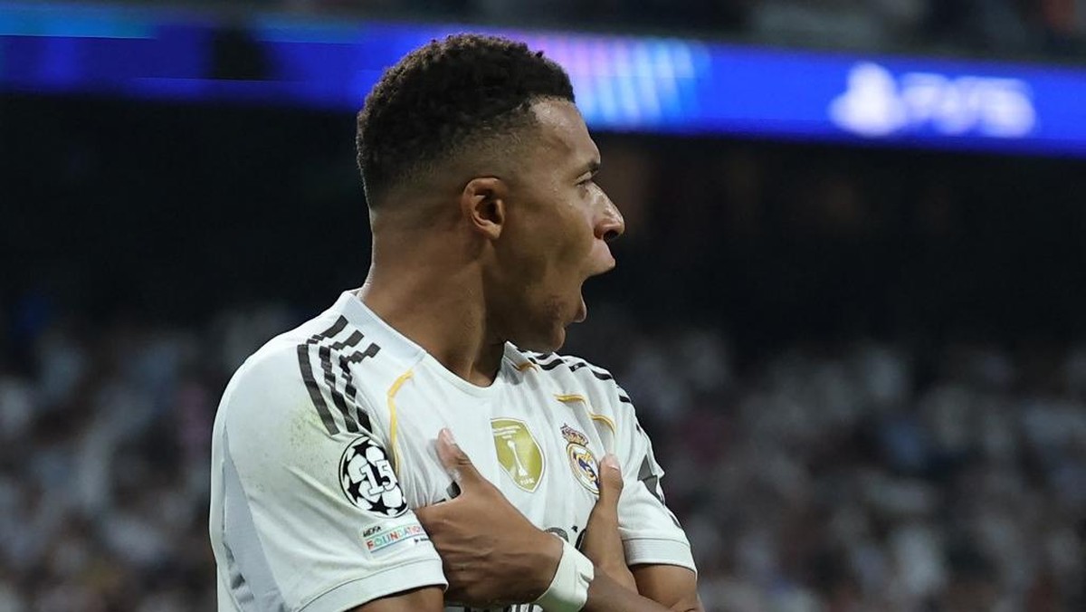 Kylian Mbappe gacor di Real Madrid sejak awal musim ini. (Foto: AFP/THOMAS COEX)