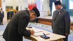 Momen Prabowo Lantik Sejumlah Menteri, Erick Thohir Jadi Menpora