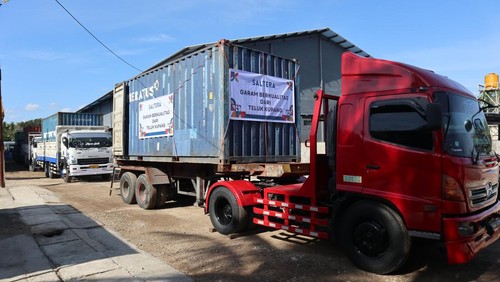 Pengiriman perdana garam NTT, Rabu (17/9/2025). (Dok. Humas NTT)